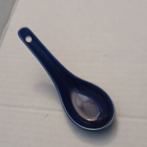 $4 Add-on Blue Ceramic Spoon